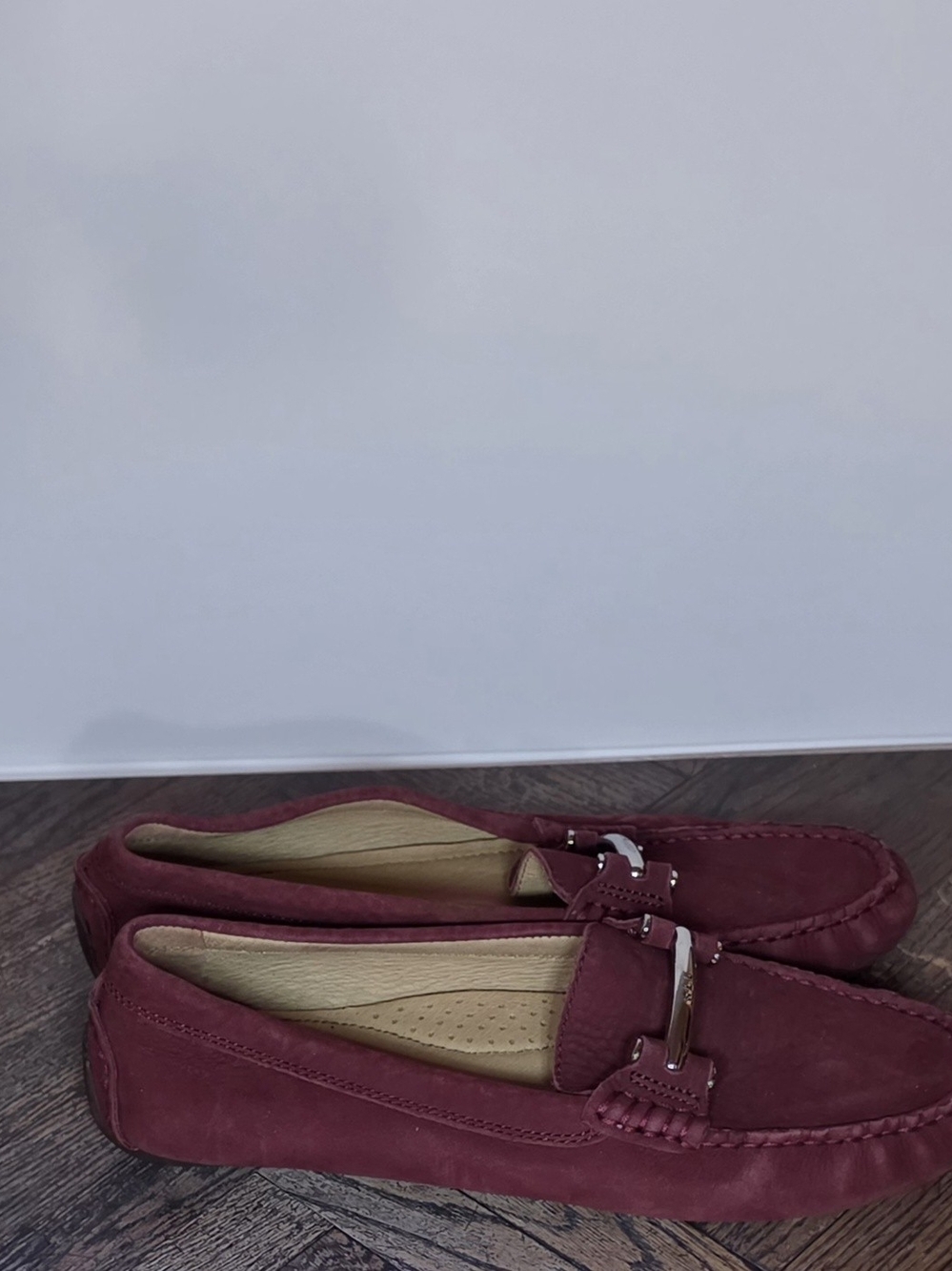 Lauren Ralph Lauren Women's Burgundy Suede Bit Loafers